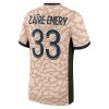 Camiseta de fútbol Paris Saint-Germain Zaire-Emery 33 Cuarta Equipación Jordan 23-24 - Hombre